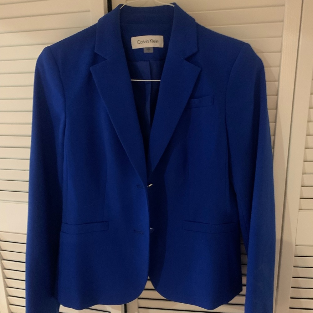 Calvin Klein Womens blue blazer